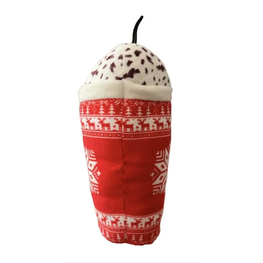 Starbarks Christmas Coffee Dog Plush Toy Holiday Hot Chocolate Reindeer Set 3